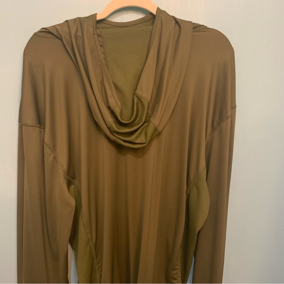 Southern Legends Gorpcore XL Green Reglan Long Sleeve Crew Neck Stretchy Hoodie - Picture 6 of 8